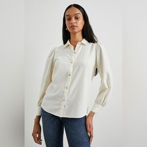 NWOT Rails Angelica Shirt Winter White SizeXS $188